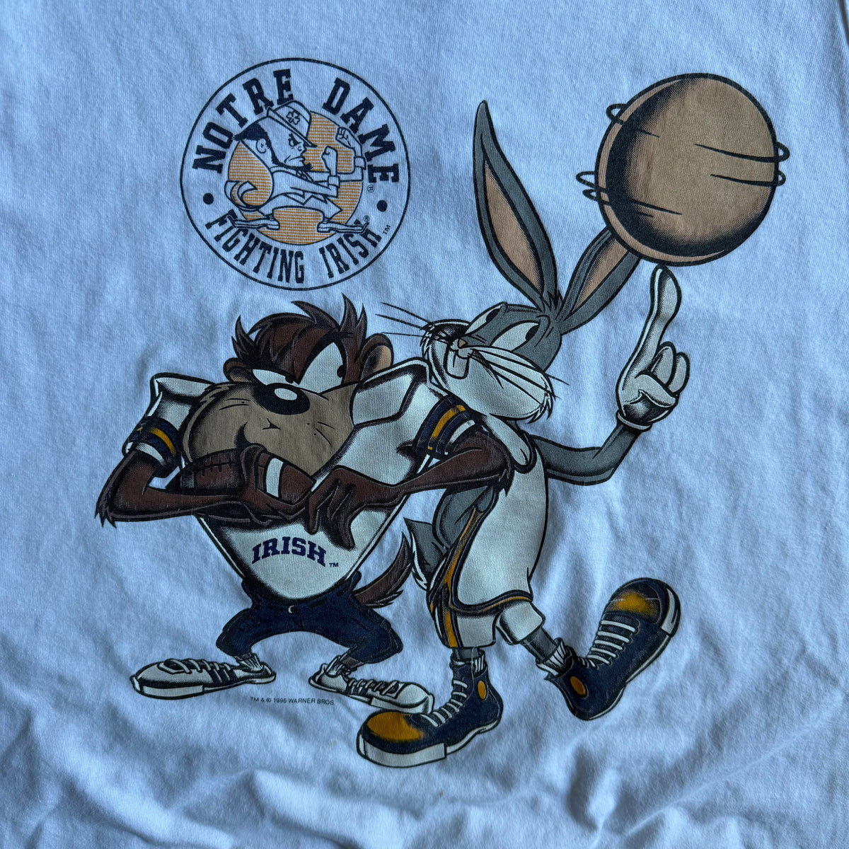 Vintage Looney Tunes Notre Dame Basketball Sleeveless Tee