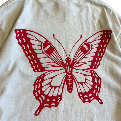 Girls Don’t Cry Butterfly L/S White Tee