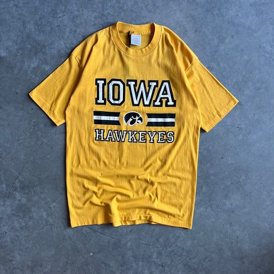 Vintage Iowa Hawkeyes 3 Stripe Graphic Tee