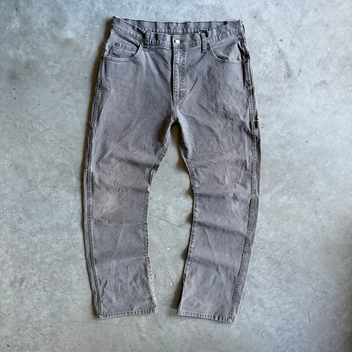 Vintage Dickies Black Patch Faded Green Carpenter Pants