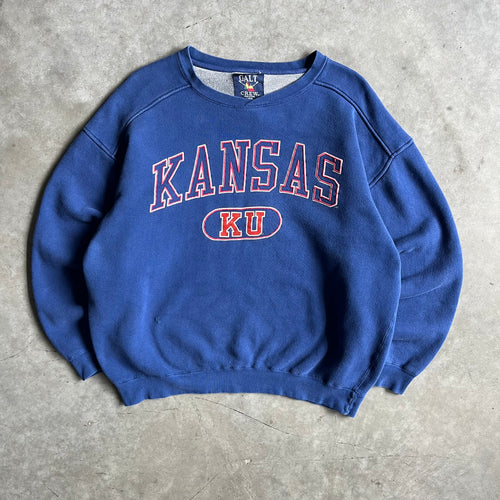 Vintage Galt Crew University Of Kansas Logo Sweatshirt