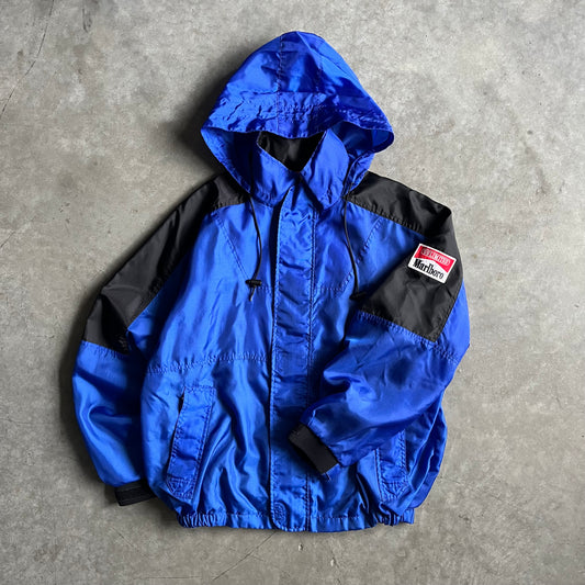 Vintage Blue Marlboro Zip-Up Windbreaker
