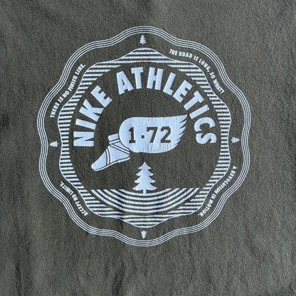 Y2K Nike Athletics Winged Shoe Logo Green Tee