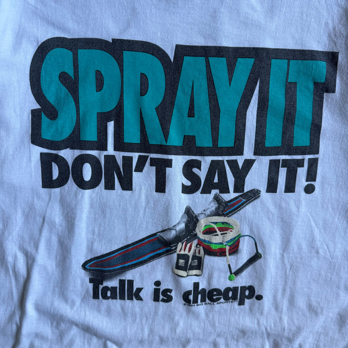 Vintage Big Ball Sports “Spray It Don’t Say It!” Water Skiing Tee