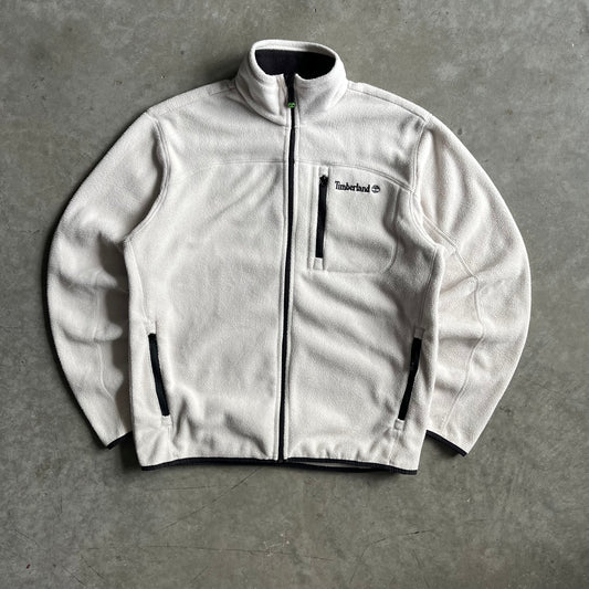 Timberland Cream Fleece Zip Up Jacket