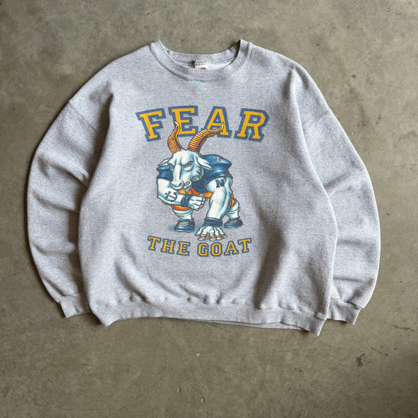 Vintage U.S. Navy Academy “Fear The Goat”  Mascot Sweatshirt