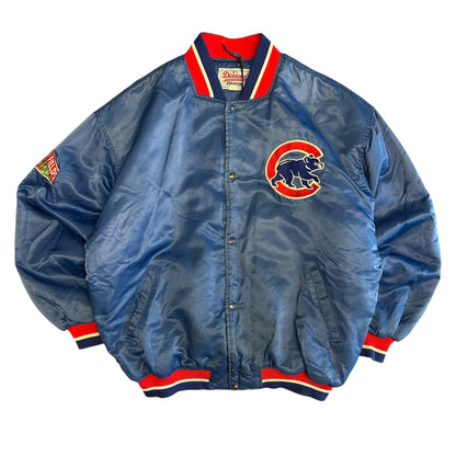 Vintage Starter Chicago Cubs Wrigley Field Satin Jacket