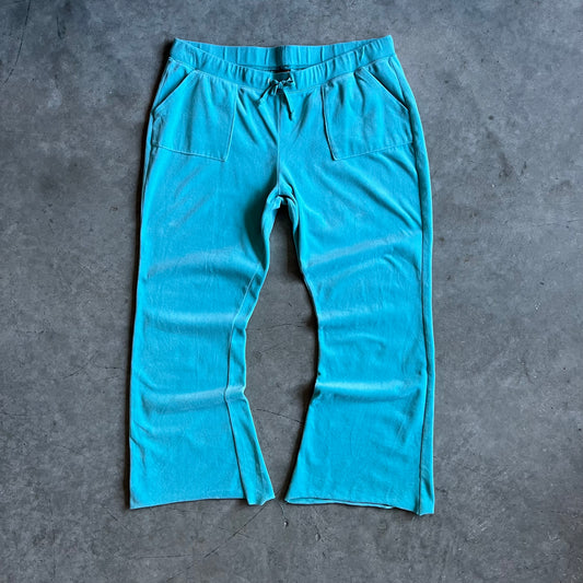Women’s Y2K Mossimo Teal Velour Track Pants