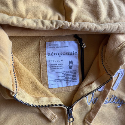 Y2K Aeropostale Varsity Yellow Zip-Up