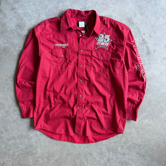 Y2K Wrangler PBR 25th Anniversary Embroidered Shirt