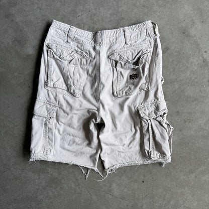 Y2K Abercrombie & Fitch Light Tan Cargo Shorts