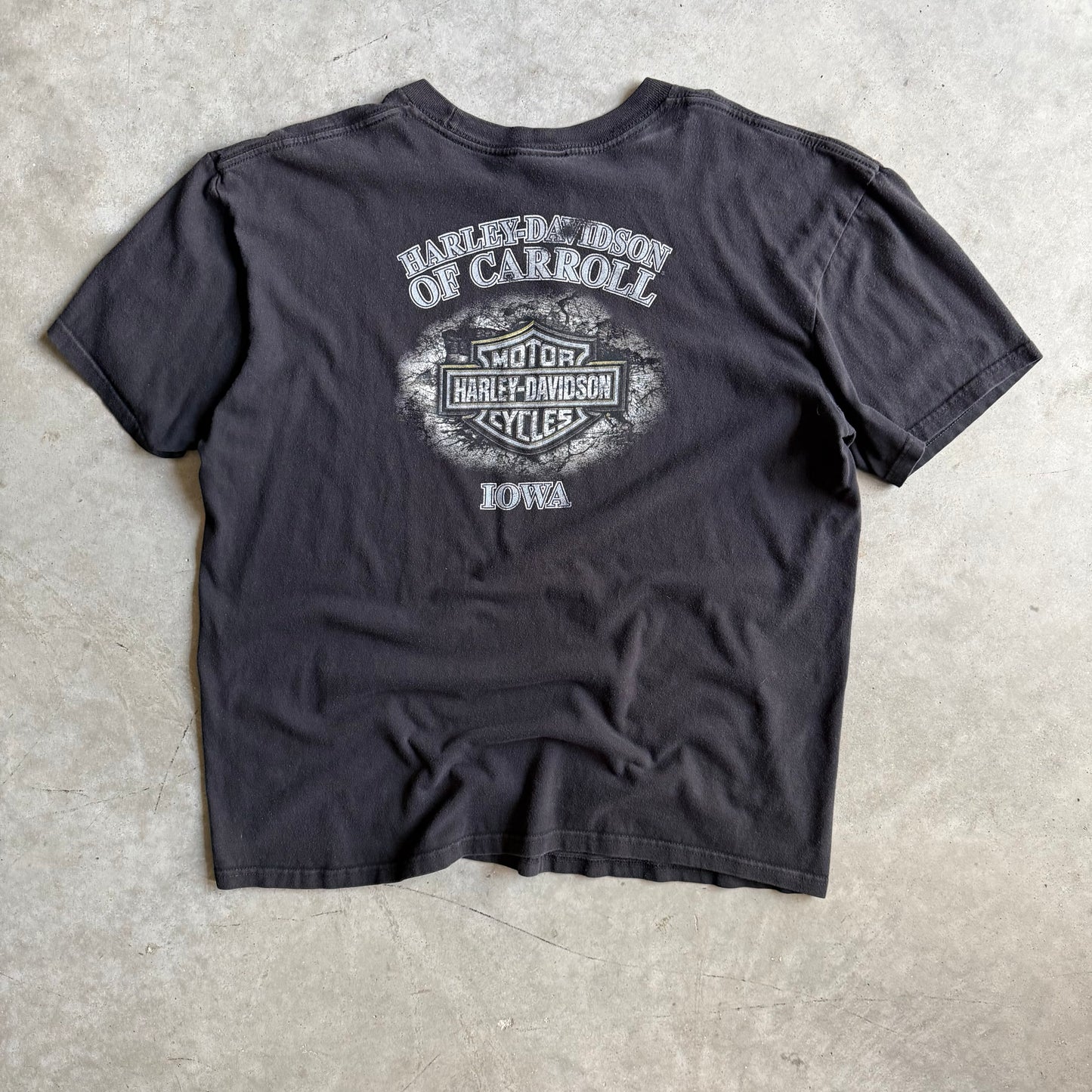 Y2K Harley Davidson Big Pink Logo Tee