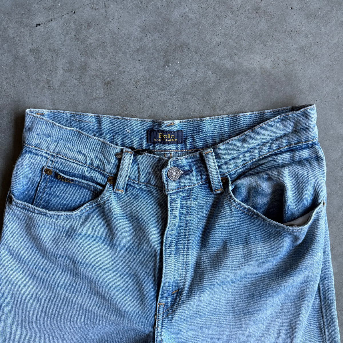 Polo Ralph Lauren Light Blue Cropped Flare Jeans