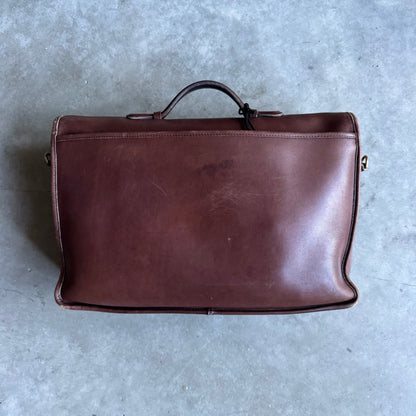 Coach 80s Mahogany Lexington Brief Case Made In United States