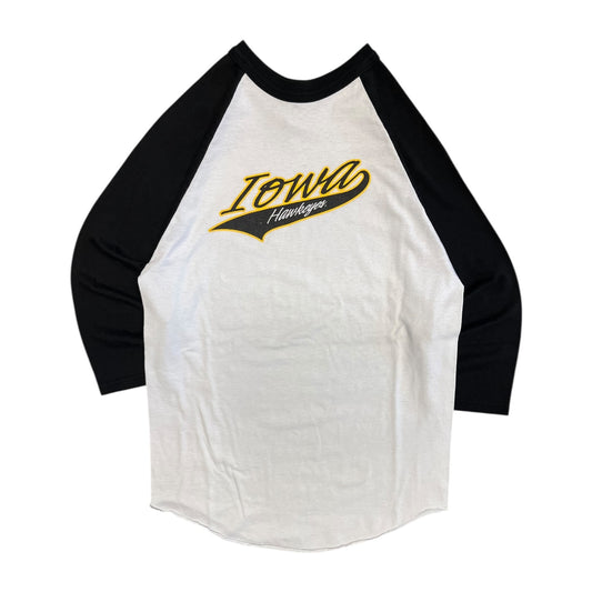 Iowa Hawkeyes Chest Logo 3/4 Longsleeve
