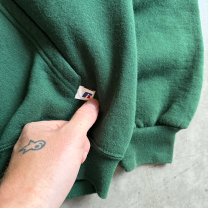 Vintage Russell Athletic Forest Green Blanket Hoodie