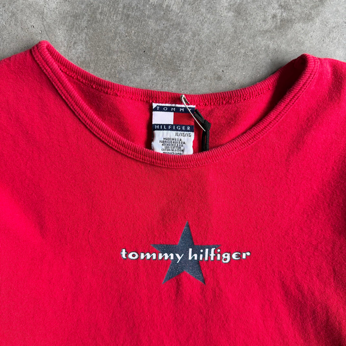 Y2K Women’s Tommy Hilfiger Star Longsleeve Boxy Tee