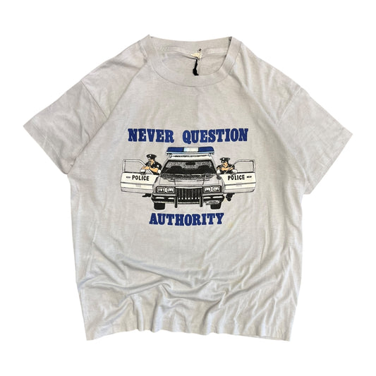 Vintage Never Question Authority Tee