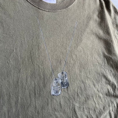 Y2K US Army Dog Tags T Shirt