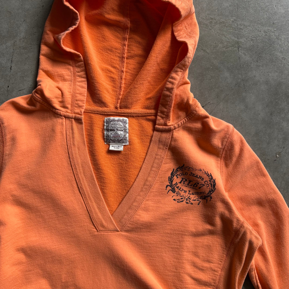 Women’s Y2K Polo Ralph Lauren Tangerine Hoodie