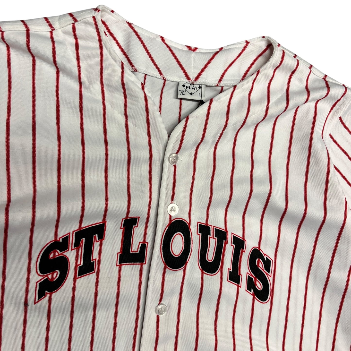Y2K St. Louis Pin Stripe Baseball Jersey