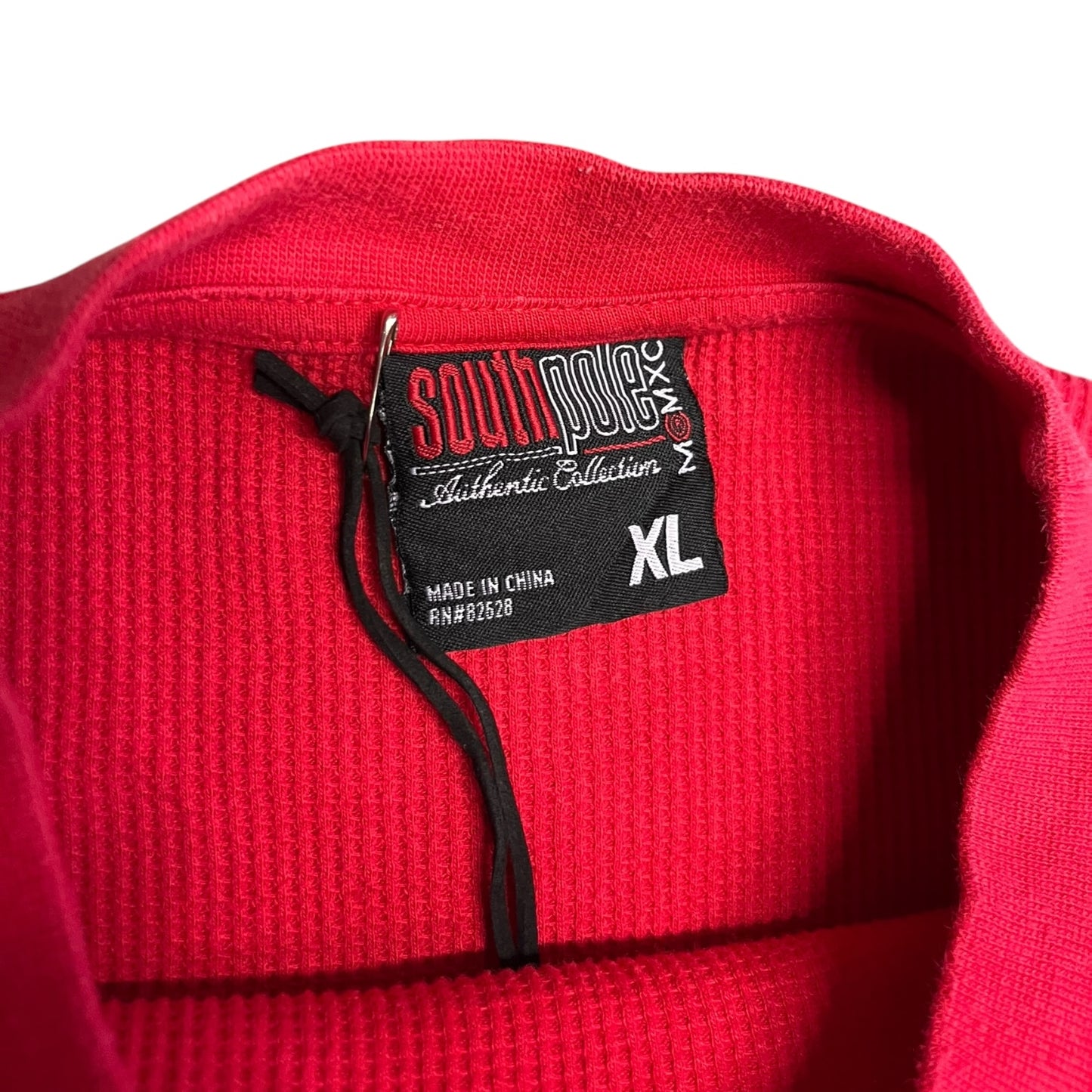 Y2K SouthPole Red Thermal Longsleeve