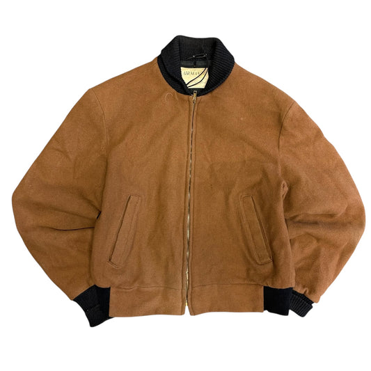 Vintage Airman The Tailored Look Wool Bomber Jacket