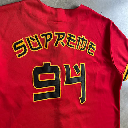 Supreme SS19 Red Rum Baseball Jersey