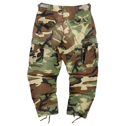 Vintage Woodland Camo Surplus Cargo Pants