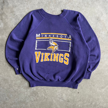 Vintage Minnesota Vikings Graphic Raglan Sweatshirt