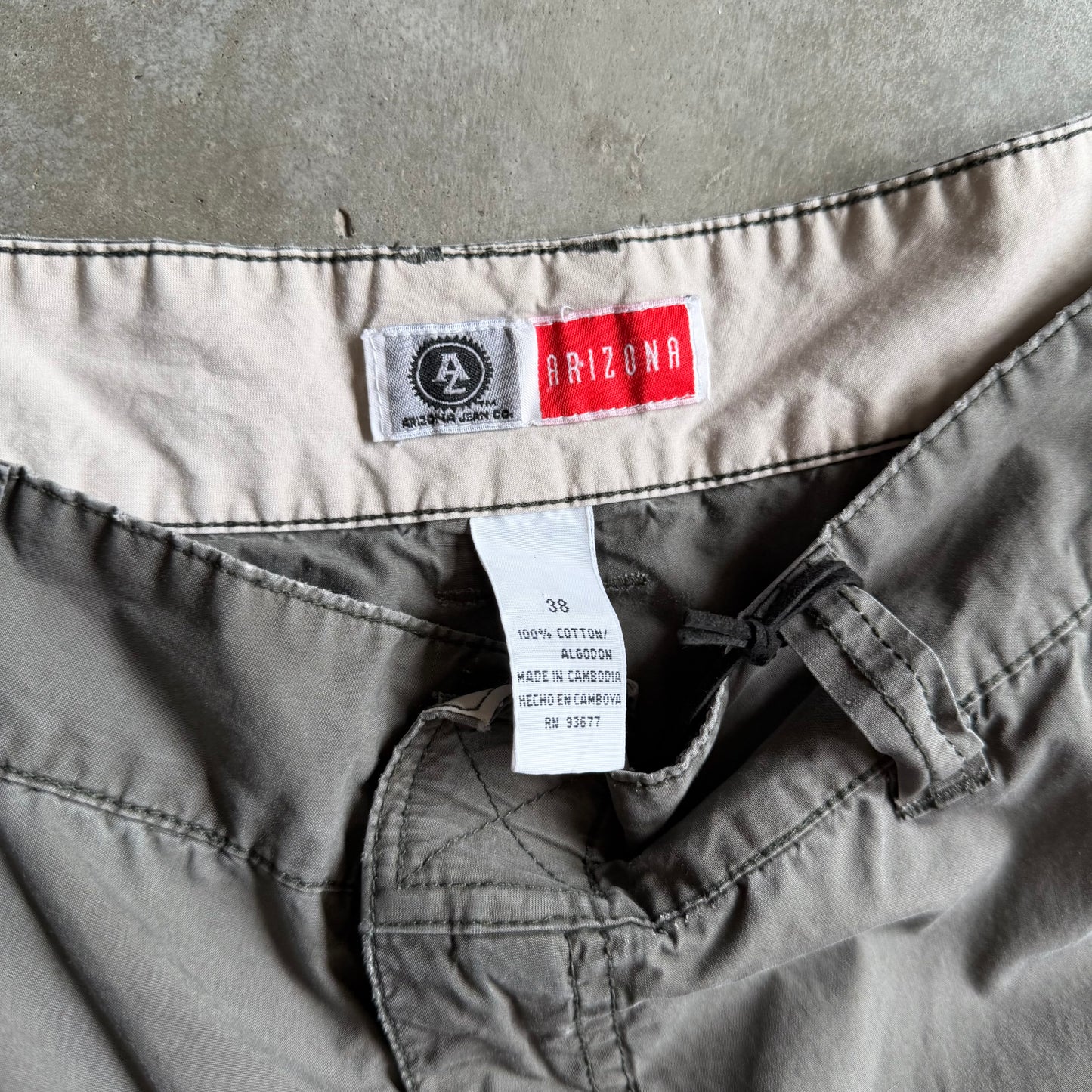 Y2K Arizona Green Cargo Shorts