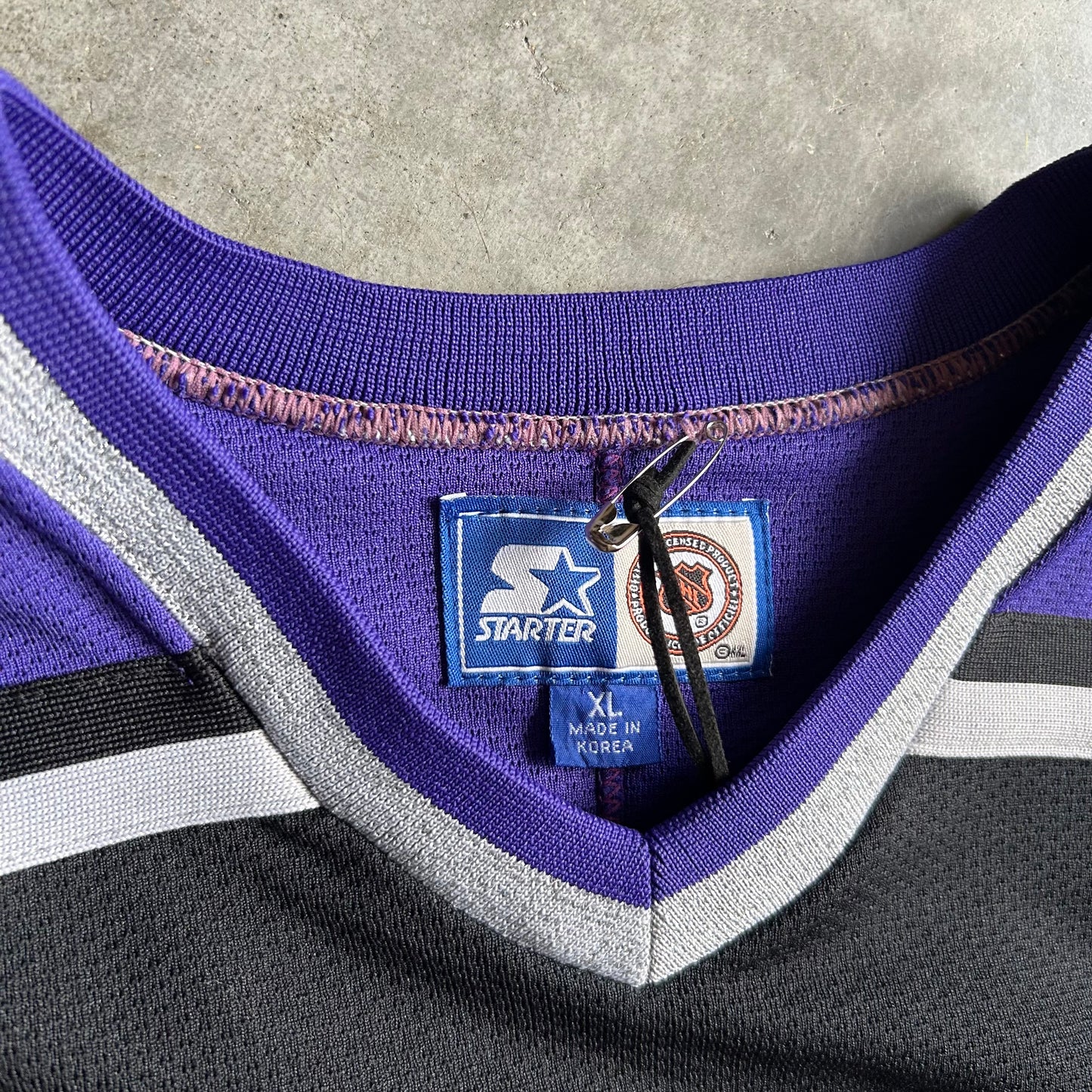 Vintage Starter LA Kings Purple Hockey Jersey