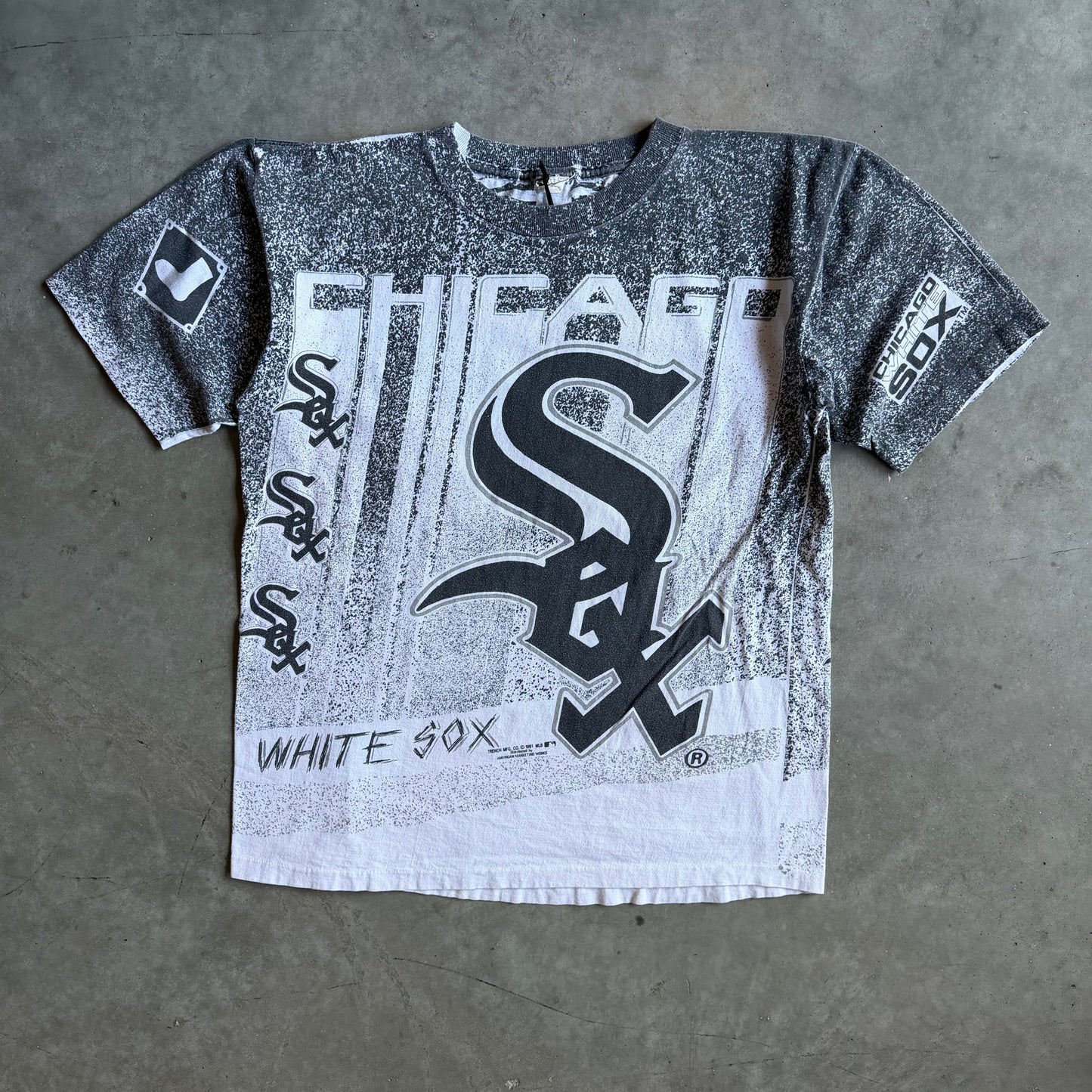 Vintage 1991 Chicago White Sox AOP Baseball Tee