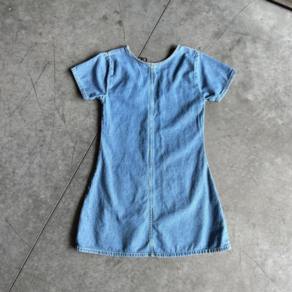 Women’s Vintage J.L.N.Y. Denim Mini Dress With Pockets