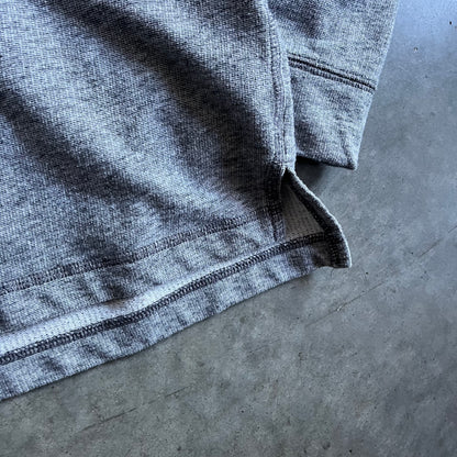 Y2K Hollister Heather Gray Quarter Button Up