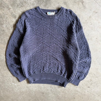 Vintage Aeropostale Diamond Knit Navy Sweater