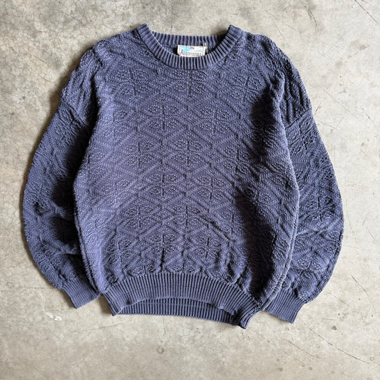 Vintage Aeropostale Diamond Knit Navy Sweater