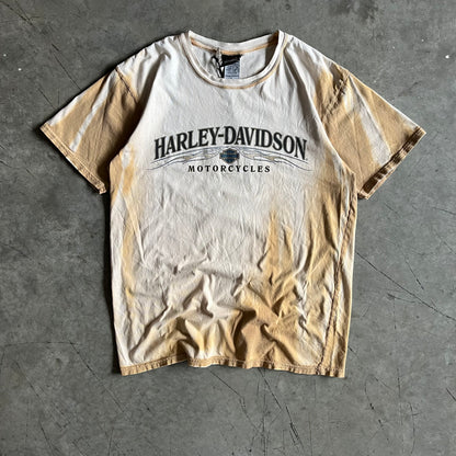 Vintage Big Barn Harley Davidson Tan Tie-Dye Tee