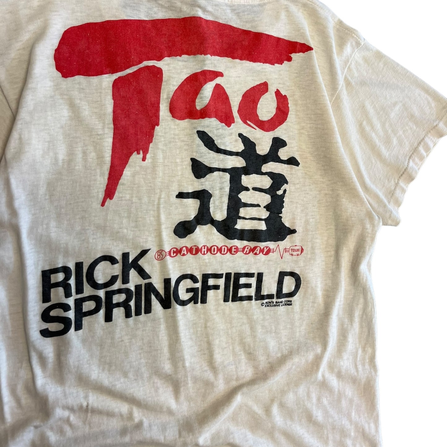 Vintage 80s Rick Springfield Tao Tour T Shirt