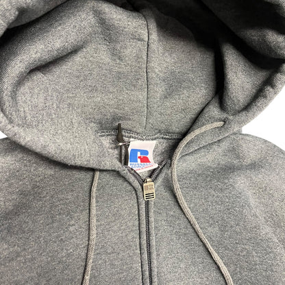 Vintage Russell Grey Zip Up Hoodie