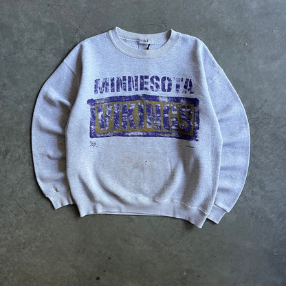Vintage ‘95 Minnesota Vikings Faded Lettering Sweatshirt