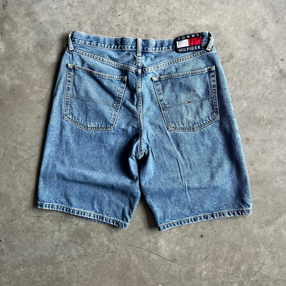 Y2K Tommy Hilfiger Logo Patch Jorts