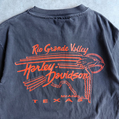 Vintage Rio Grande Valley Texas Harley Davidson Shield Tee
