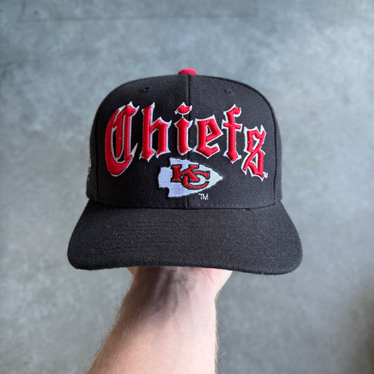 Vintage Drew Pearson Kansas City Chiefs Olde English Wool Snapback Hat