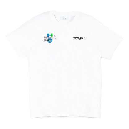 Off White x Brigade NYFW “Staff” T Shirt White