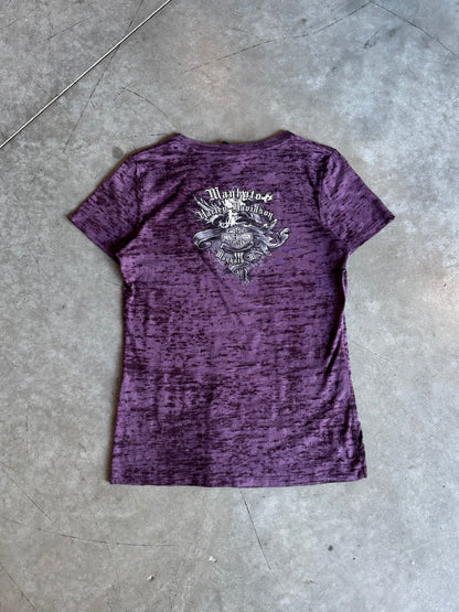 Women’s Harley Davidson Purple Acid Wash T Shirt