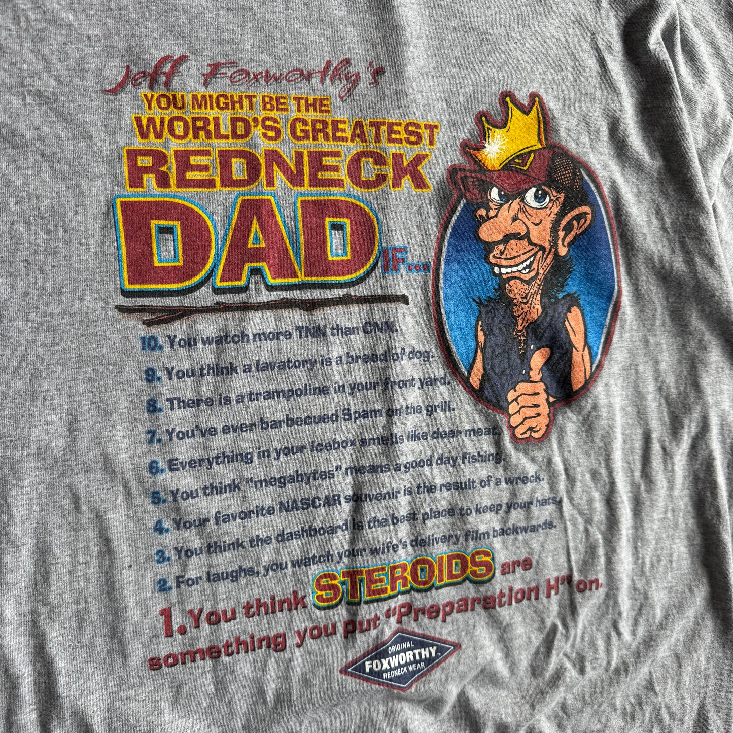 Y2K Greatest Red Neck Dad Gag Tee