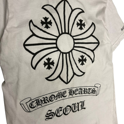 Chrome Hearts Seoul Big Emblem White Tee