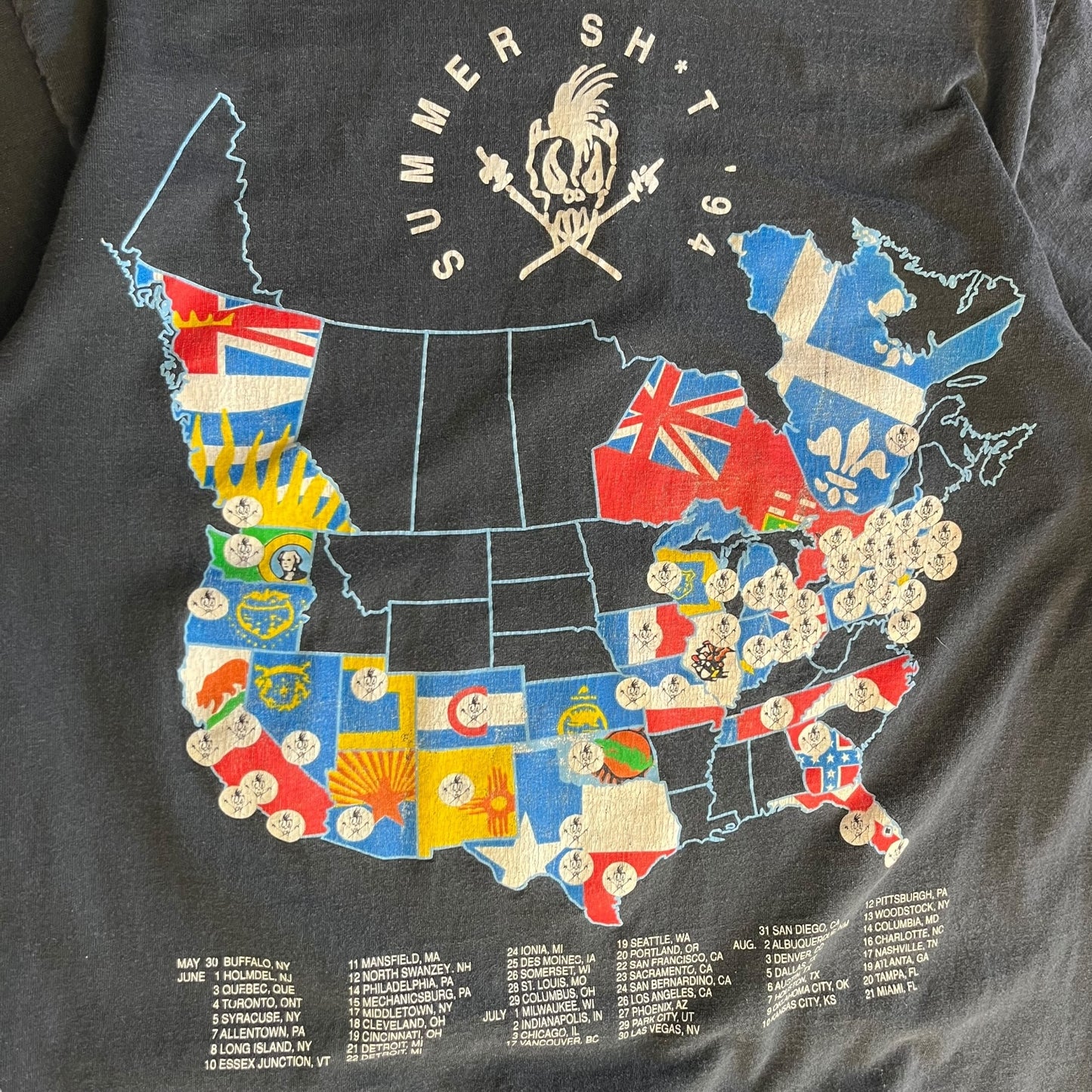 Vintage Metallica Summer Sh*t ‘94 Tour T Shirt