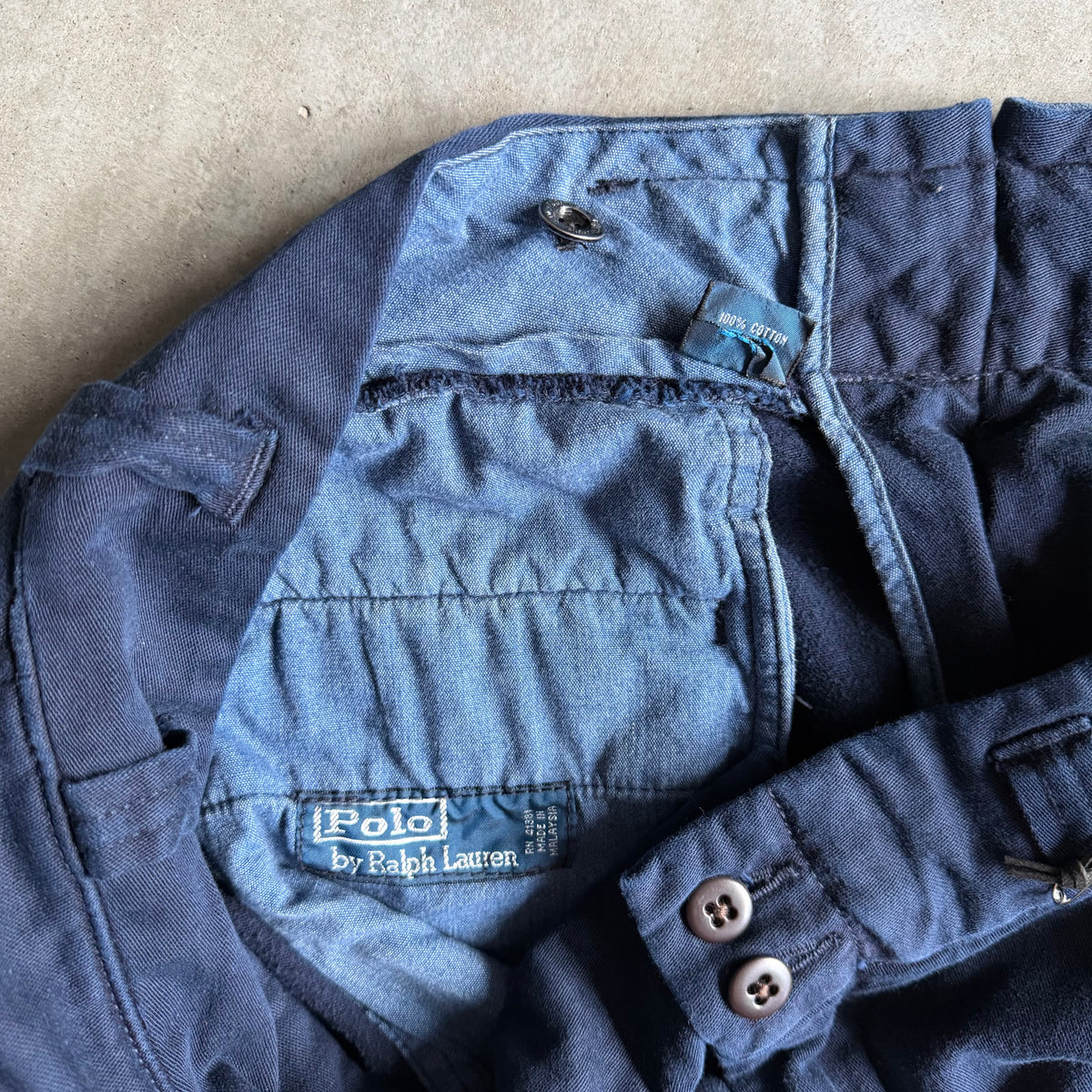 Polo Ralph Lauren Navy Tactical Military Cargo Pants